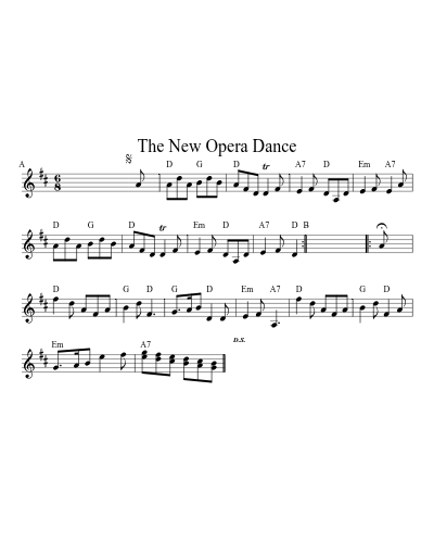 The New Opera Dance sheet music preview