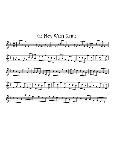 the New Water Kettle sheet music preview