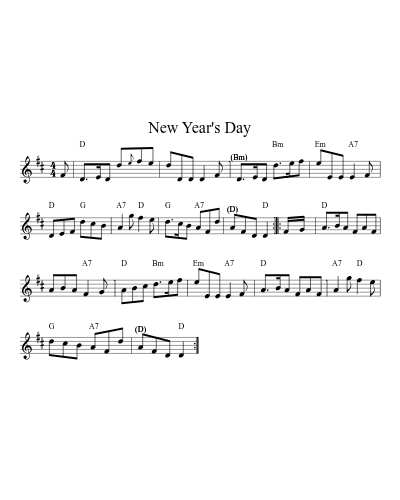 New Year's Day (Version 3)