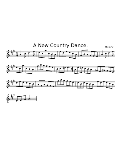 A New Country Dance. (Version 4)