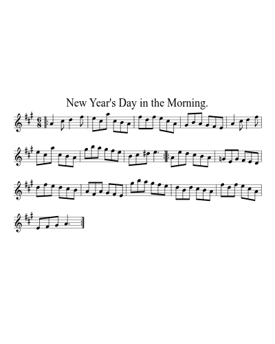 New Year's Day in the Morning. (Version 2)