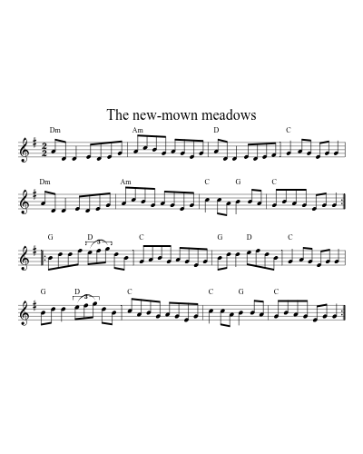 The new-mown meadows (Version 2)