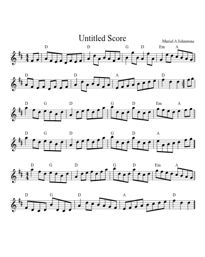 Newcastleton Reel (Version 2) sheet music preview
