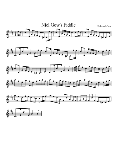 Niel Gow's Fiddle (Version 2)