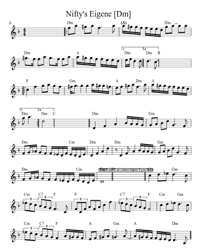 Nifty's Eigene   [Dm] (Version 2)