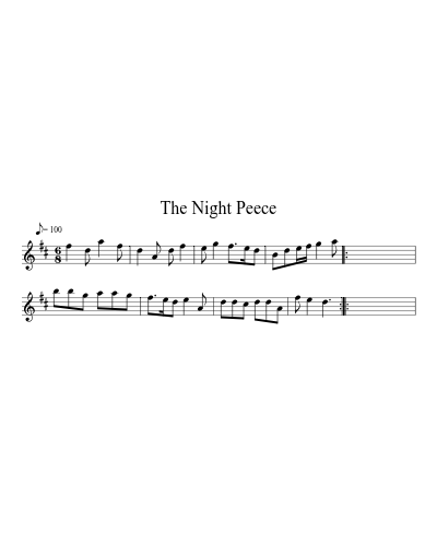 the Night Peece (Version 2) sheet music preview