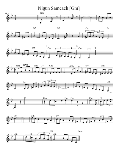Nigun Sameach  [Am] (Version 7)