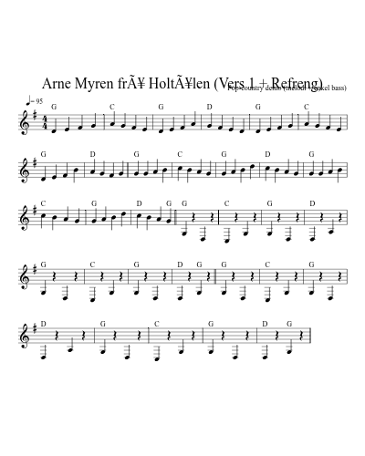 Arne Myren frÃ¥ HoltÃ¥len (Vers 1 + Refreng) preview