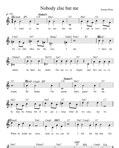 Nobody else but me preview