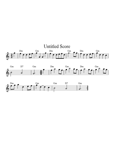 Nobodys Jig Dm D Gm G 32 2 (Version 3) sheet music preview