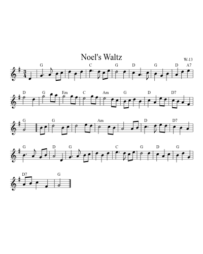 Noel's Waltz (Version 2)