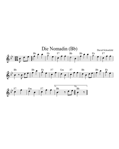 Die Nomadin (Bb)