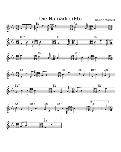 Die Nomadin (Eb)