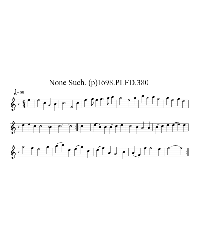 None Such. (p)1698.PLFD.380 sheet music preview