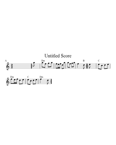 Nonesuch Dm D 16 2 sheet music preview