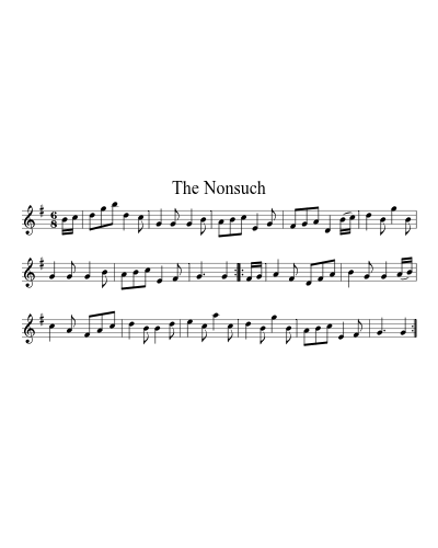 The Nonsuch sheet music preview