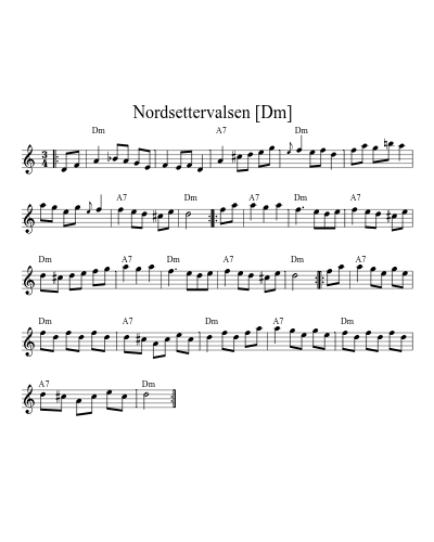 Nordsettervalsen   [Dm] (Version 2)