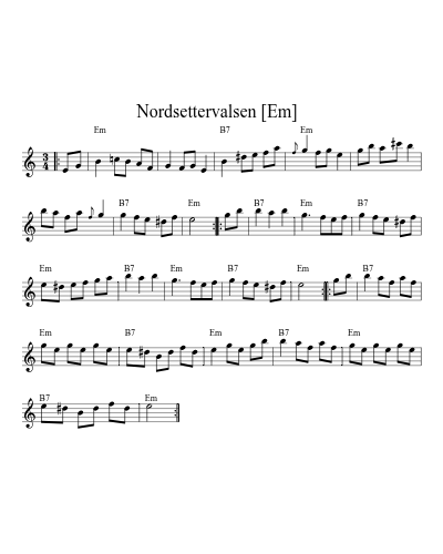 Nordsettervalsen   [Em]
