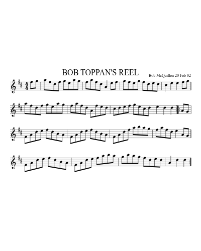 BOB TOPPAN'S REEL preview