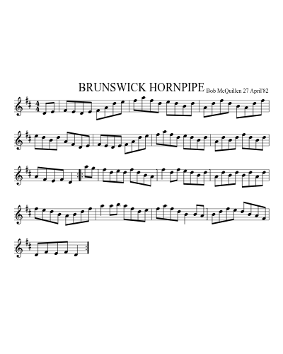 BRUNSWICK HORNPIPE preview