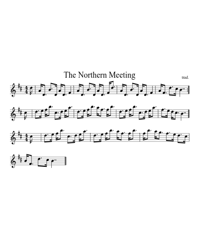 The Northern Meeting sheet music preview