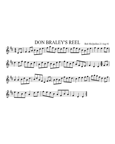 DON BRALEY'S REEL