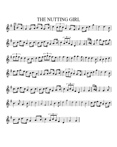 THE NUTTING GIRL sheet music preview