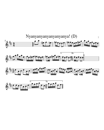 Nyanyanyanyanyanyanya!  (D)