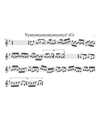 Nyanyanyanyanyanyanya!  (G)