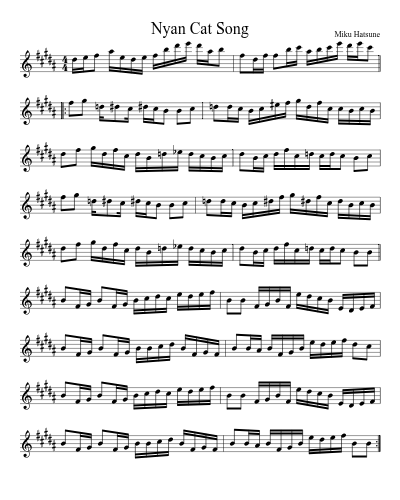 Nyan Cat Song (Version 3)