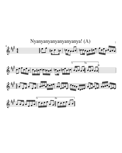 Nyanyanyanyanyanyanya!  (A) (Version 2)