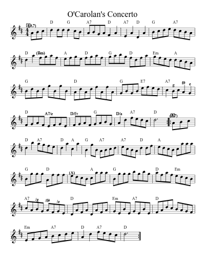 O'Carolan's Concerto (Version 6) preview
