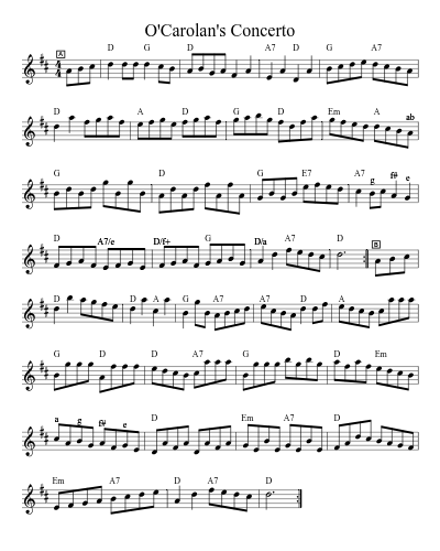 O'Carolan's Concerto (Version 7) preview