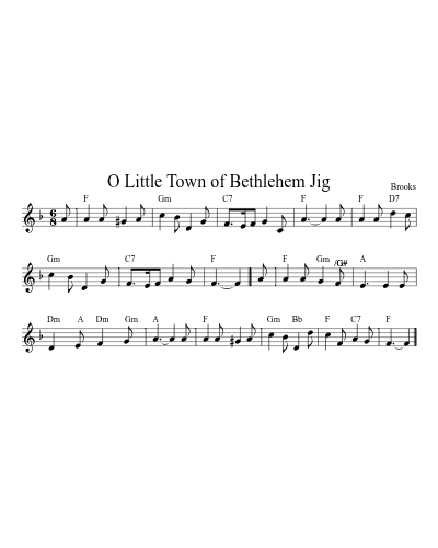 O Little Town of Bethlehem Jig