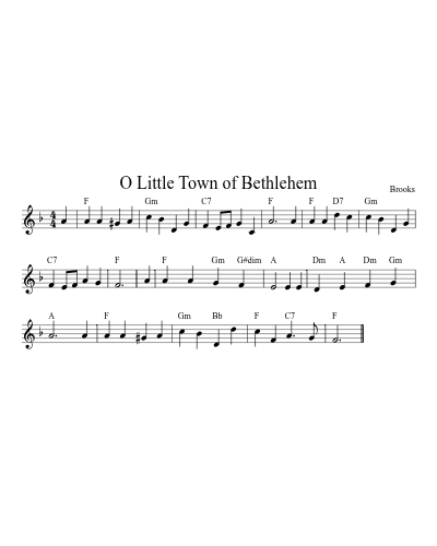 O Little Town of Bethlehem (Version 2)