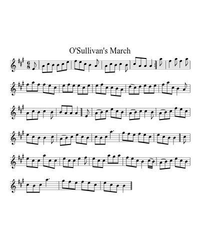 O'Sullivan's March (Version 7)
