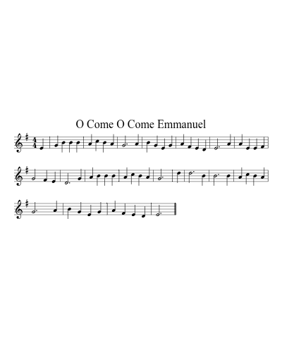 O Come O Come Emmanuel (Version 3) preview