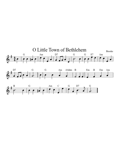 O Little Town of Bethlehem (Version 6)