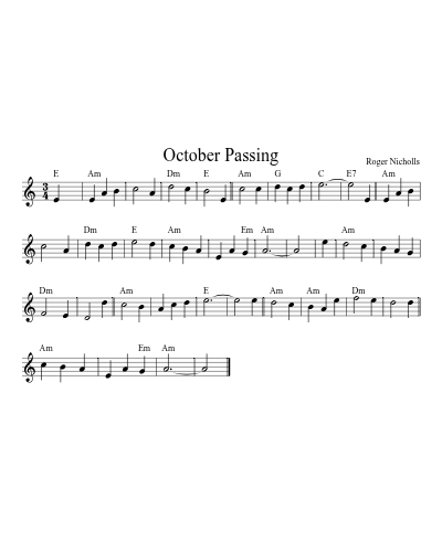 October Passing