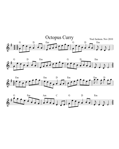 Octopus Curry preview