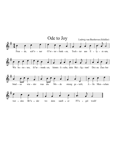 Ode To Joy (Version 3)