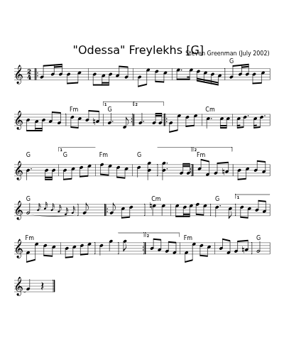 "Odessa" Freylekhs   [G]