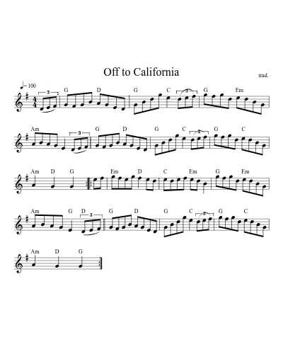 Off to California (Version 10) preview