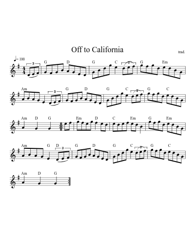 Off to California (Version 11) preview