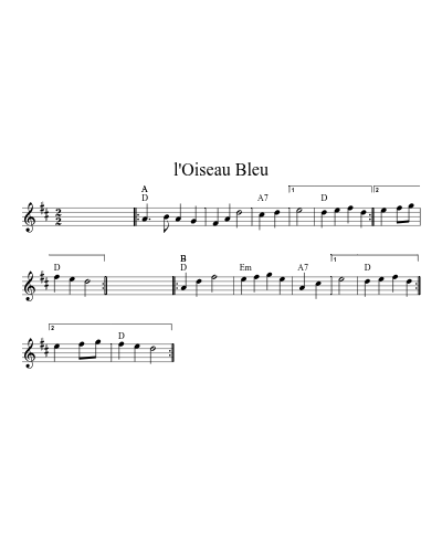 l'Oiseau Bleu (Version 6)