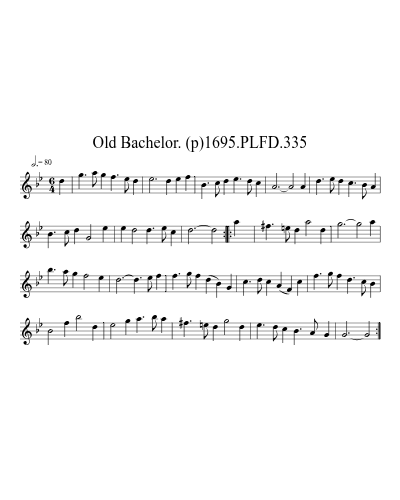 Old Bachelor. (p)1695.PLFD.335