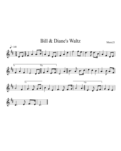Bill & Diane's Waltz
