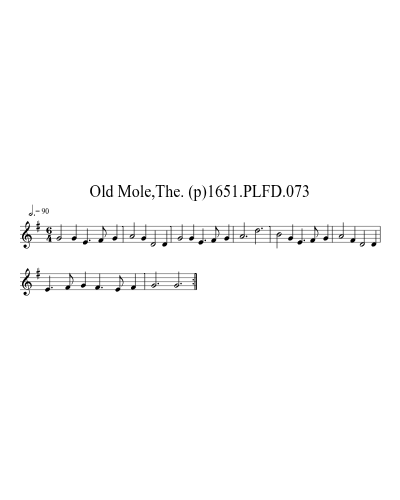 Old Mole,The. (p)1651.PLFD.073