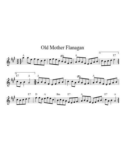 Old Mother Flanagan (Version 3)