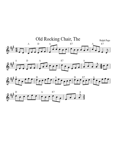 Old Rocking Chair, The